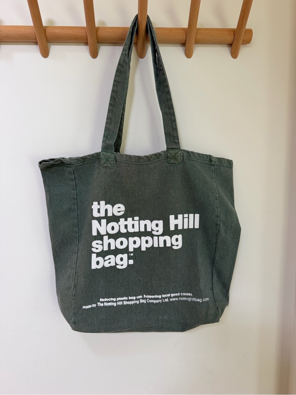 The Notting Hill Shopping Bag Tote in Green